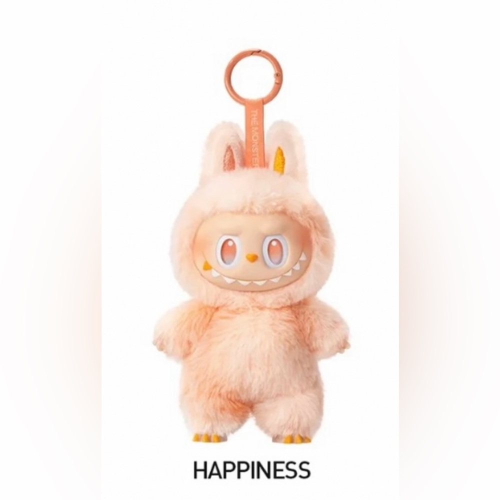 HAPPINESS (orange)Labubu Big Into Energy Vinyl Face Plush Pendant- 1-box